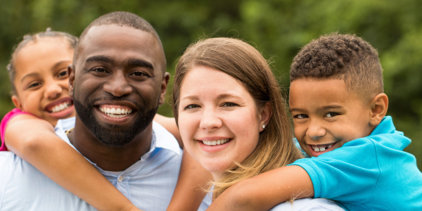 Blended Family - Happy African American Family